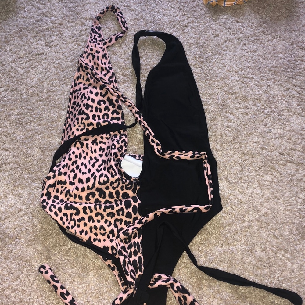 leopard print one piece
